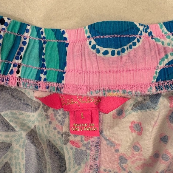 Lilly Pulitzer Katia Shorts in Chica Ticas Lilac Rose Size Large - Picture 11 of 11